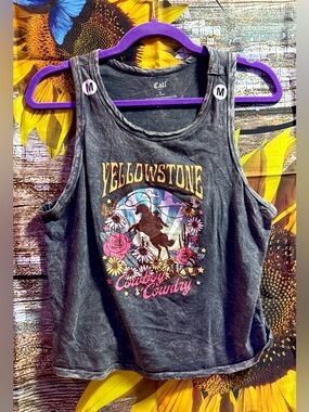 Yellowstone Cropped Tank Top Size M